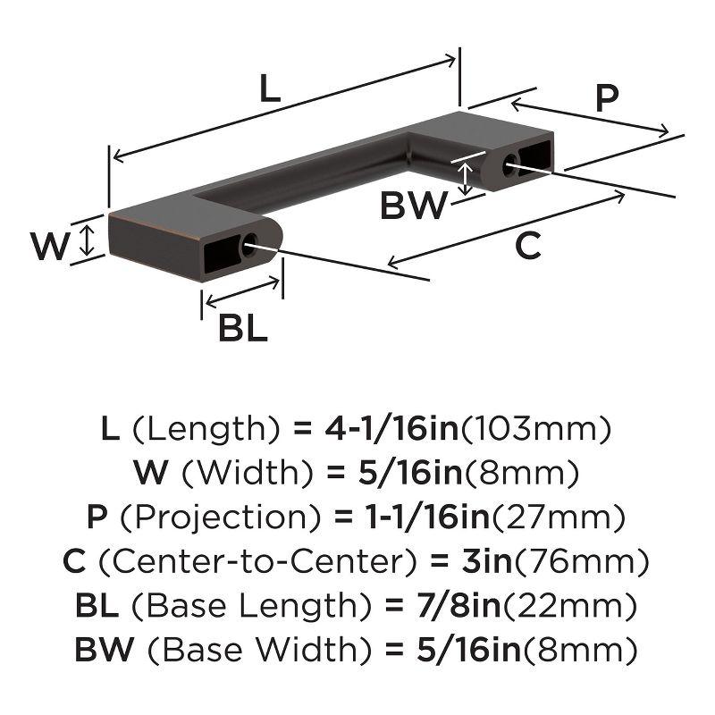 Amerock Cityscape Cabinet or Furniture Pull, 10 Pack