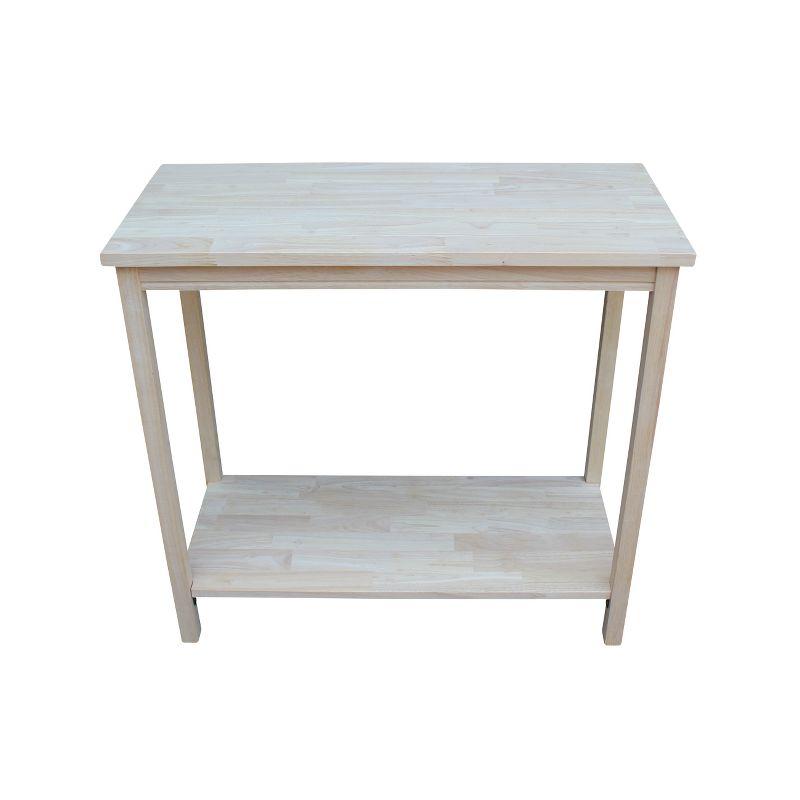 Parawood Unfinished Accent Storage Table - 33.1" L x 17.7" W