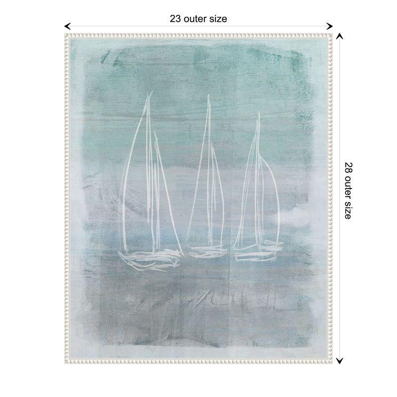 Amanti Art Sailboat Memory I by Dan Meneely Canvas Wall Art Print Framed 23 x 28-in.