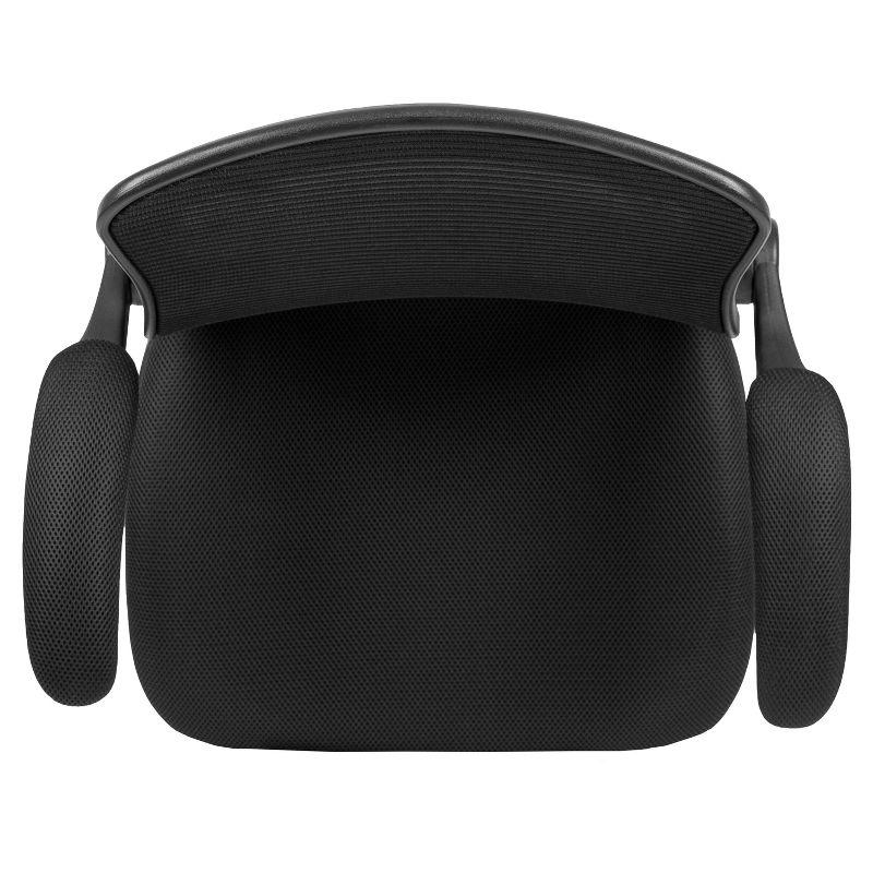 Archimedes Mid-Back Swivel Office Chair with Foot Ring and Flip-Up Arms