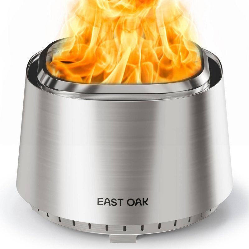 East Oak 21" Stainless Steel Smokeless Outdoor Fire Pit