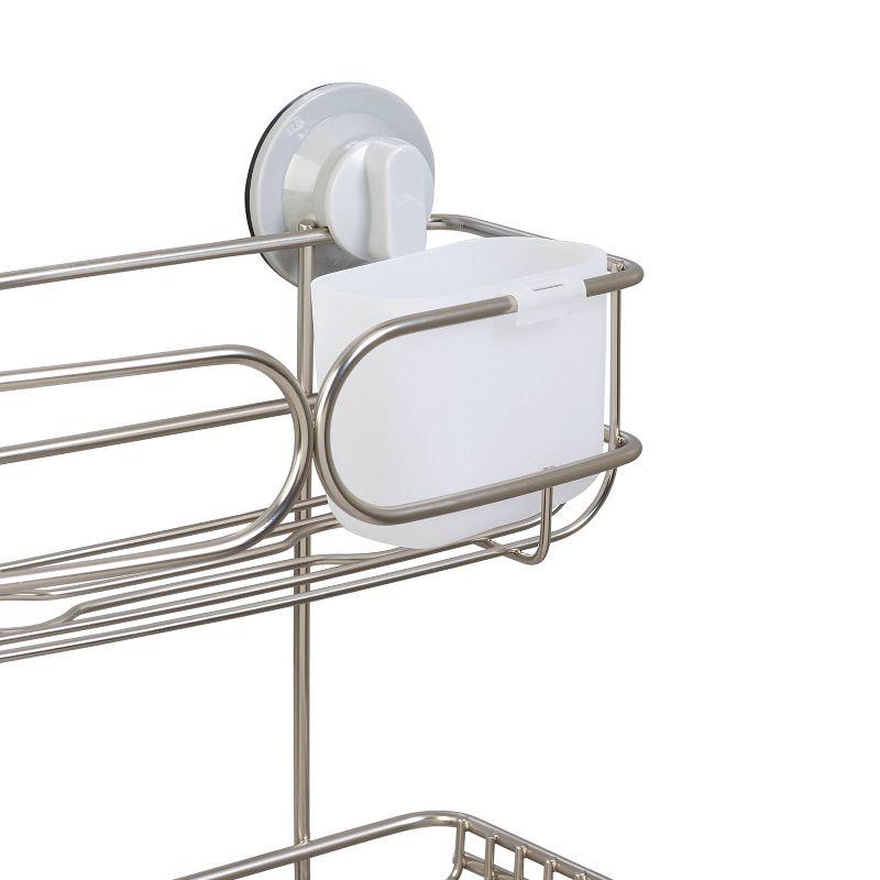 Stainless Steel Dual Mount Suction Shower Caddy