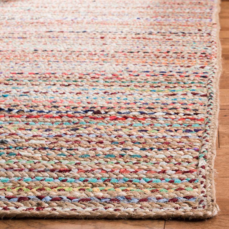 Boho-Chic Handwoven Natural Jute Area Rug - 27" x 14"