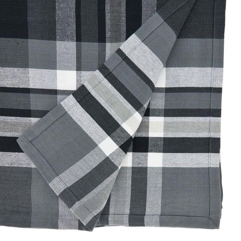 Saro Lifestyle Cotton Tablecloth With Striped Border