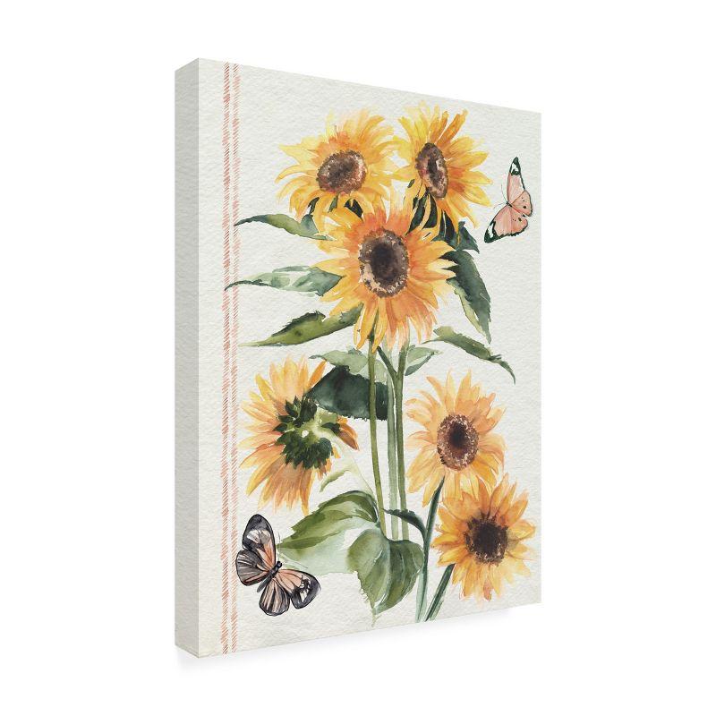 Trademark Fine Art - Jennifer Paxton Parker 'Autumn Sunflowers I' Outdoor Canvas - 35x47