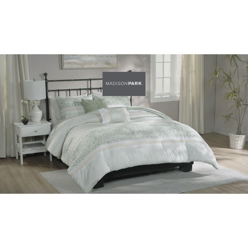 4 Piece Seersucker Coverlet Set with Throw Pillow