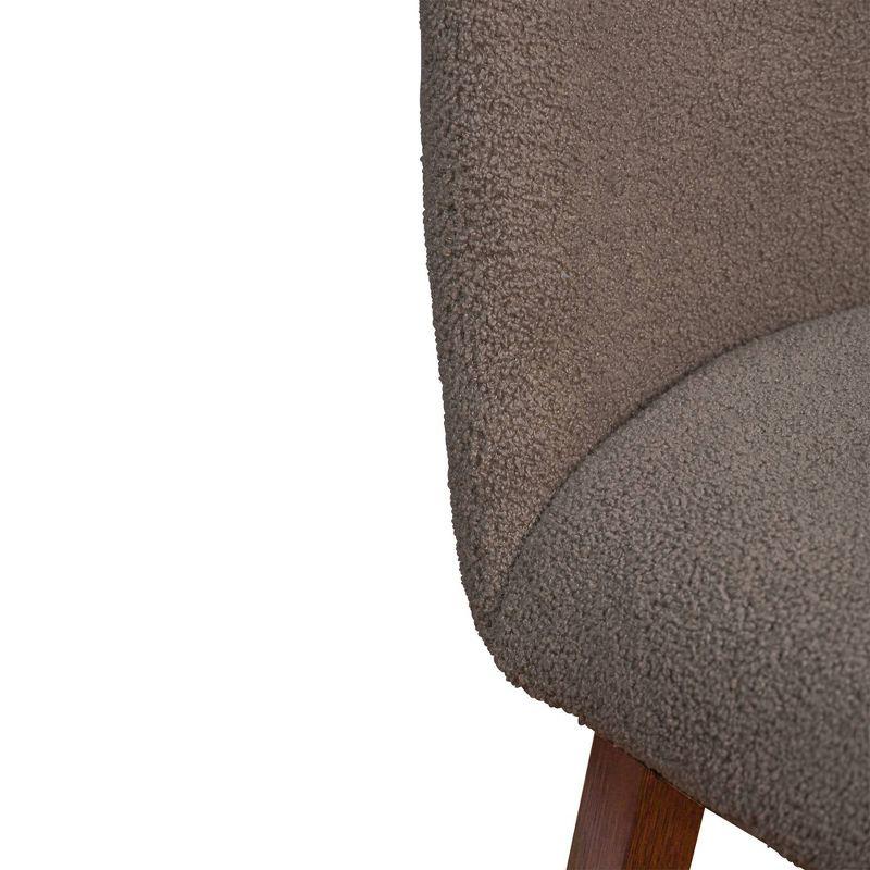 Armen Living Amalie Wood Finish with Fabric Swivel Counter Height Barstool