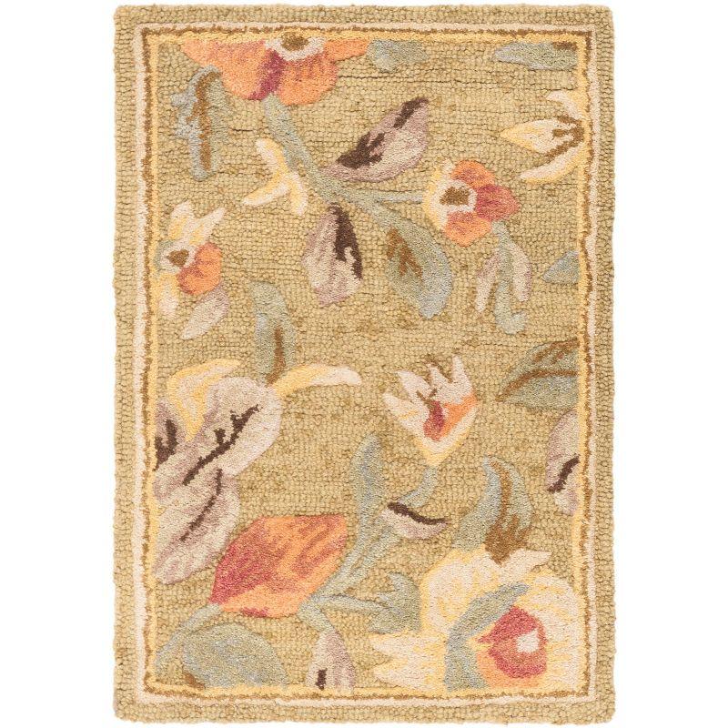 Blossom BLM785 Hand Hooked Accent Rug - Green/Multi - 2'x3' - Safavieh.