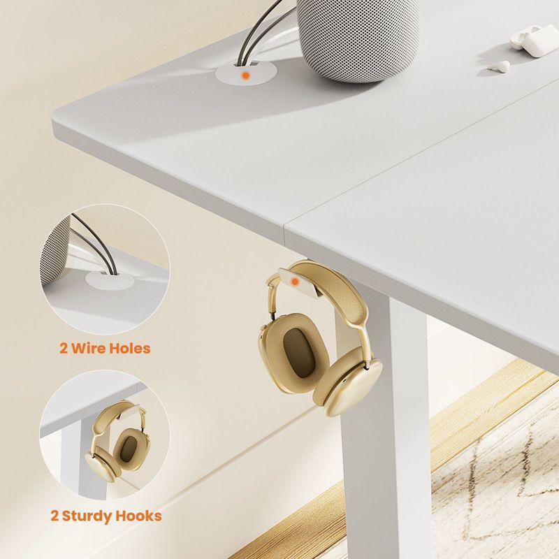 JIONJOY 40  Wide Height Adjustable Standing Desk - White