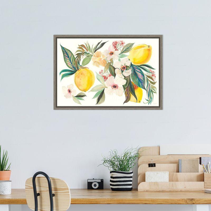 Amanti Art Citrus Summer I v2 by Kristy Rice Canvas Wall Art Print Framed 23 x 16-in.