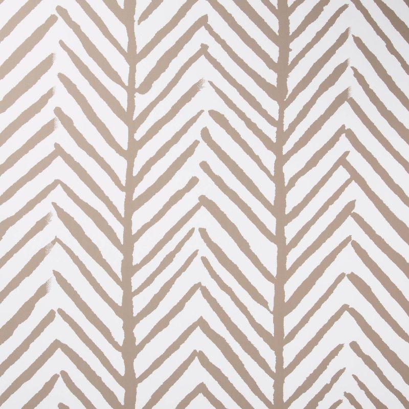 Herringbone Stripe Peel & Stick Wallpaper Tan - Threshold™: Removable, Self-Adhesive, Stain-Resistant, Washable