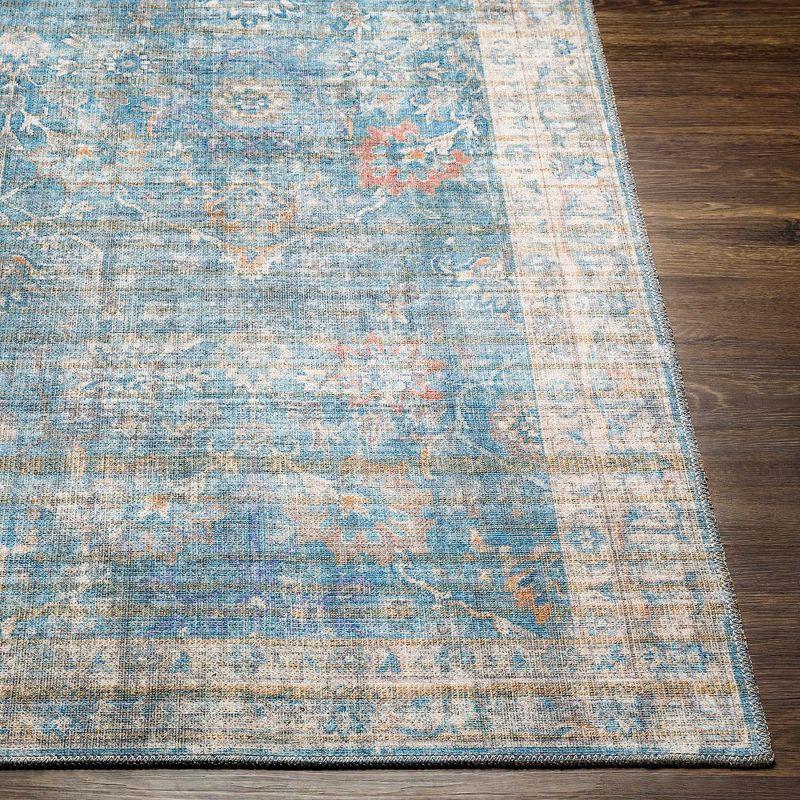 Mark & Day Markleville Washable Woven Indoor Area Rugs Pale Blue