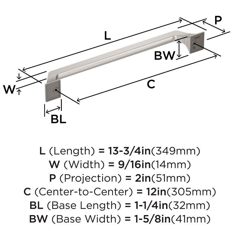 Exceed 12 inch (305mm) Center-to-Center