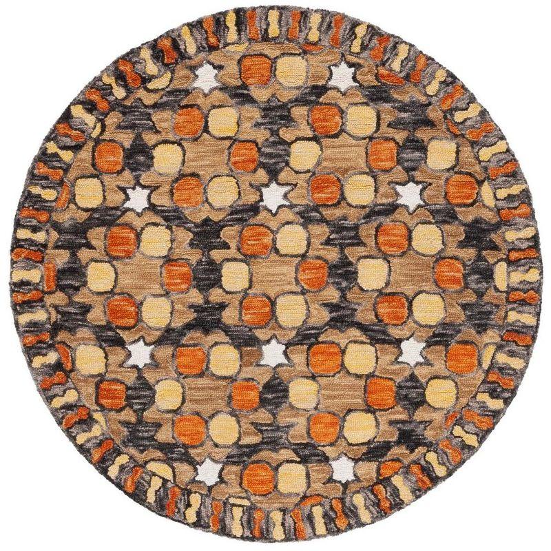 Aspen 5' Round Handmade Wool Tufted Area Rug