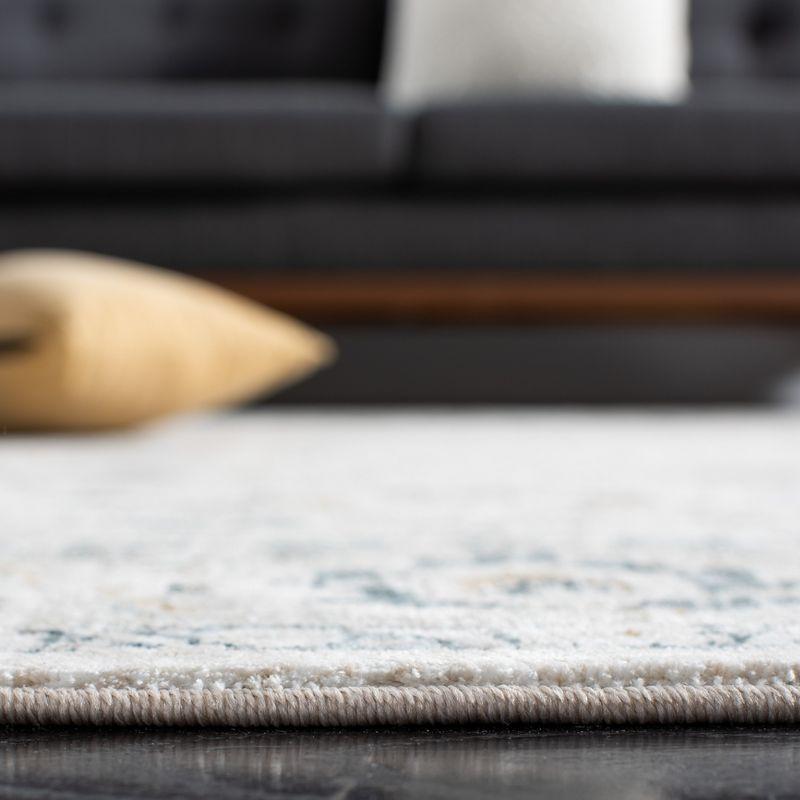 Dream DRM727 Power Loomed Area Rug - Ivory/Light Beige - 4'x6' - Safavieh.