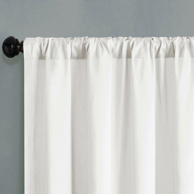 Andora Embroidered Branch Rod Pocket Single Curtain Panel