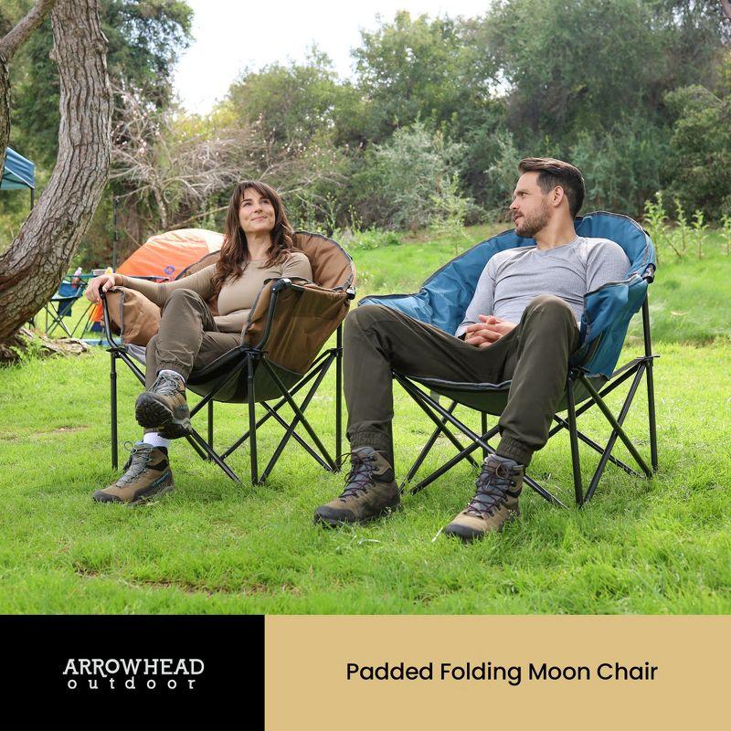 ARROWHEAD Outdoor Folding Camping Chair with Cushions