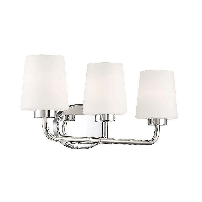 Savoy House Capra 3 - Light Vanity in  Polished Nickel