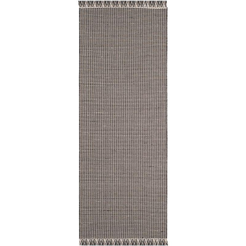 Montauk MTK340 Hand Woven Indoor Runner Rug - Ivory/Black - 2'3"x14' - Safavieh