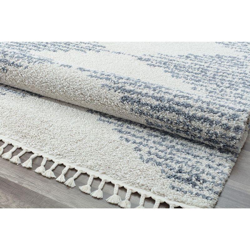 Zaya Mason Shag Tribal Heath grey Area Rug