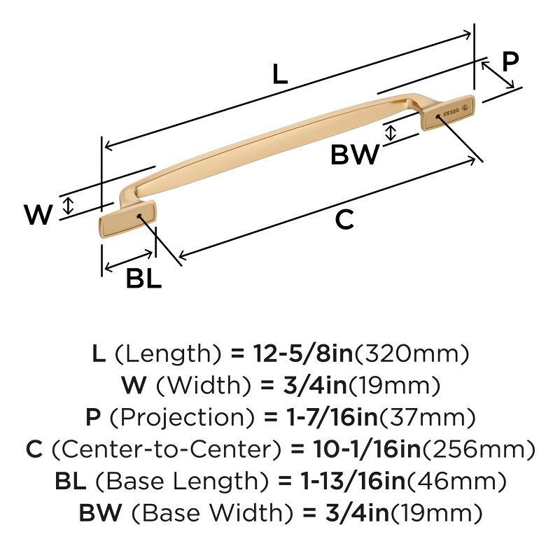 Highland Ridge 10-1/16" Champagne Bronze Cabinet Pull with Mounting Hardware