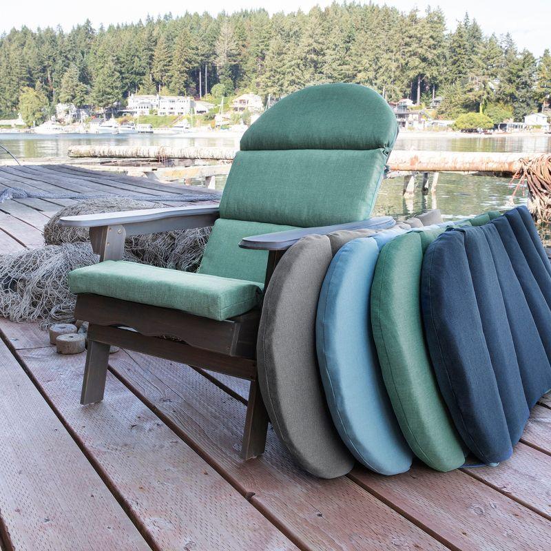 Arden Selections Oceantex Outdoor Rocking Chair or Adirondack Cushion, 21.5 x 19, Water Repellent, Fade Resistant 19 x 21.5, Seafoam Green