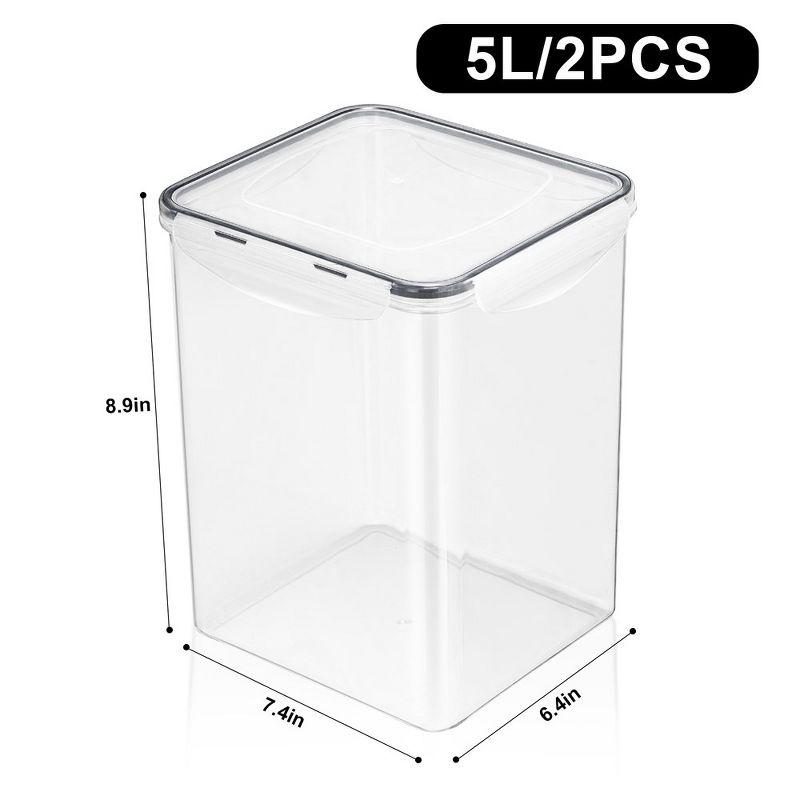 Sorbus Airtight (5qt/170oz) Food Storage Containers with Lids, Labels & Marker -Store Baking Supplies, Sugar, Flour, Rice and More -BPA Free