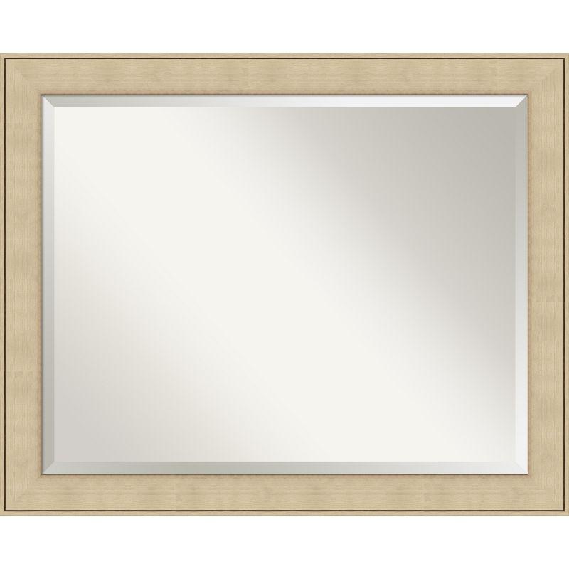 Amanti Art Classic Honey Silver Beveled Wall Mirror 26 x 32 in.