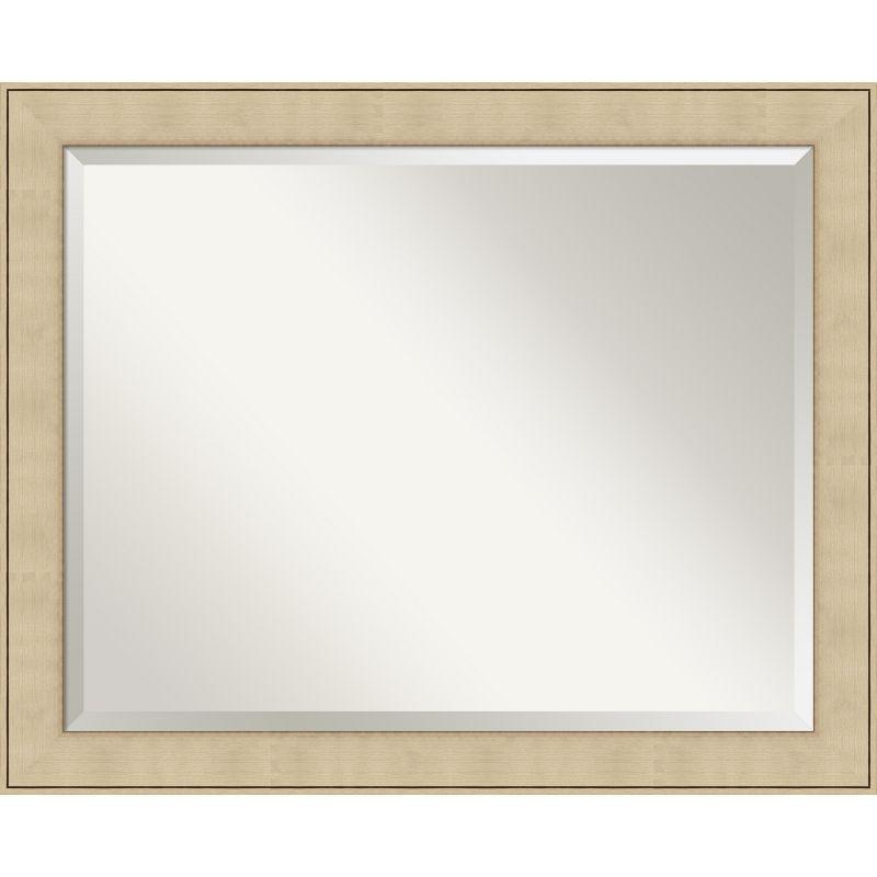 Classic Honey Silver Rectangular Wall Mirror with Polystyrene Frame