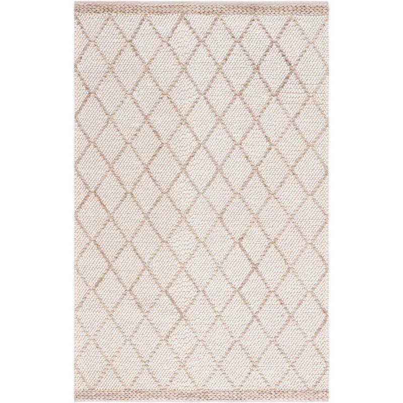 Natura NAT223 Hand Woven Indoor Area Rug - Ivory/Natural - 5'x8' - Safavieh