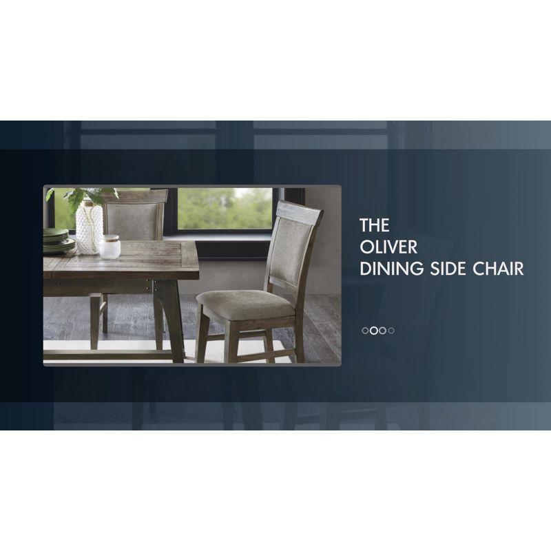 Ink+Ivy Set of 2 Sonoma Dining Side Chair Natural/Gray: Upholstered, Wood Frame, Foam Cushion