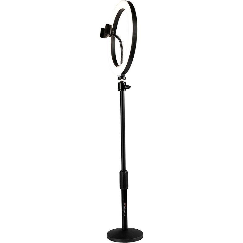 Gator 10" LED Desktop Ring Light Stand With Phone Holder and Compact Weighted Base