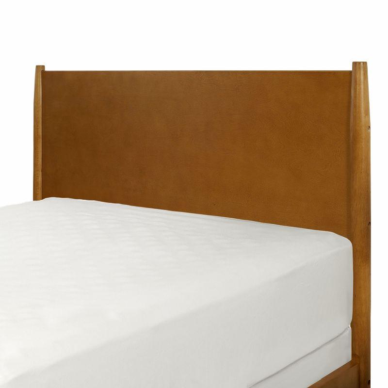 Acorn King Upholstered Wood Frame Bed with Headboard