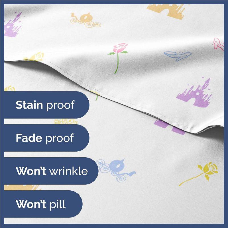 CGK Linens 4 Piece Kids Microfiber Sheet Set - Wrinkle Free - Cute, Cozy, Soft
