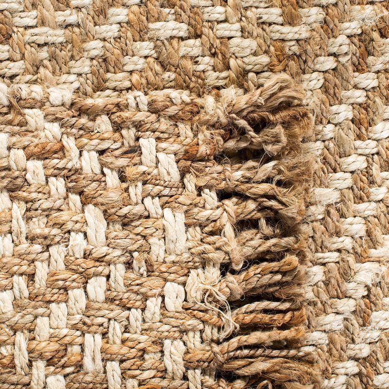 Natural Fiber NF458 Hand Woven Indoor Runner Rug - Bleach/Natural - 2'6"x10' - Safavieh.