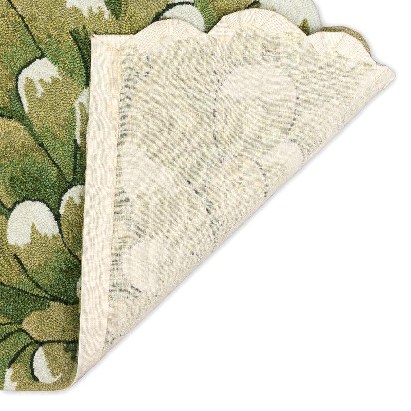Liora Manne Frontporch Mum Indoor/Outdoor Rug Green 2' x 3'
