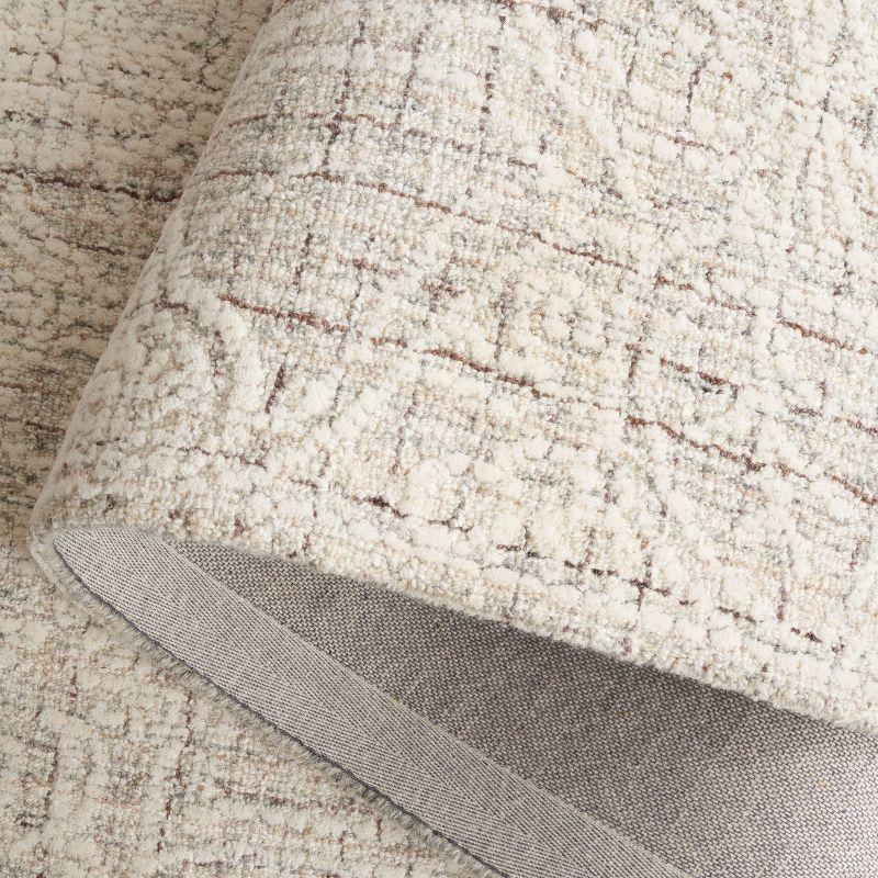 Ebony EBN114 Hand Tufted Area Rug - Grey/Ivory - 6'x6' - Safavieh.