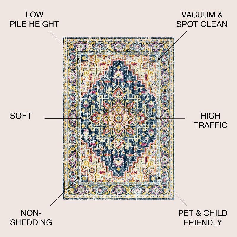 Brooklyn Geometric Medallion Area Rug  - JONATHAN Y