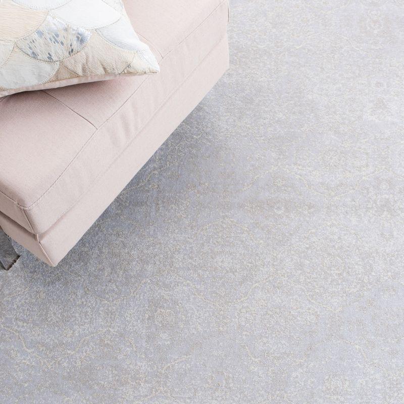 Carnegie CNG691 Power Loomed Area Rug - Light Grey/Grey - 5'1"x7'6" - Safavieh.