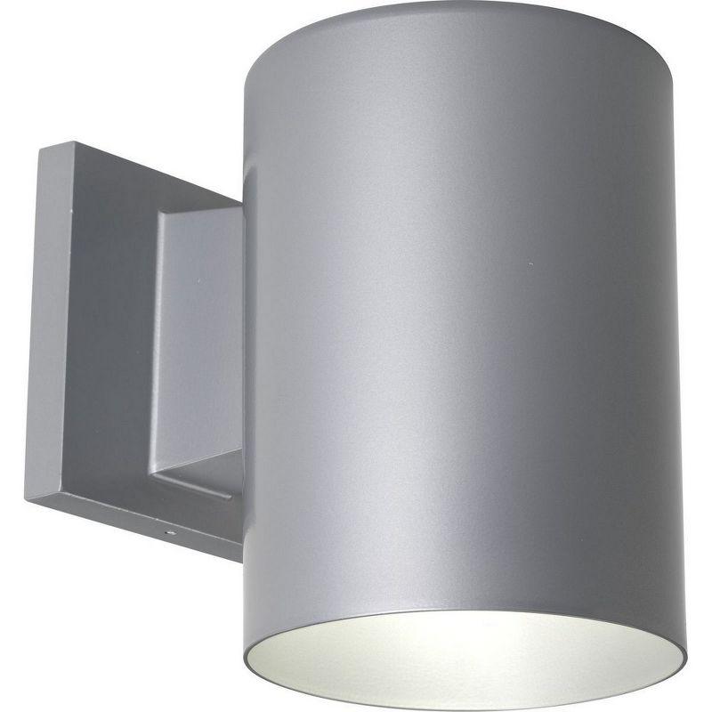 Progress Lighting, Cylinder Collection, 1-Light Wall Light, Black Finish, Aluminum Material, Shade Included