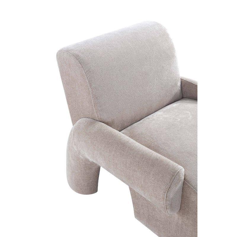 Manhattan Comfort Set of 2 Verandah Modern Chenille Upholstered Accent Chairs