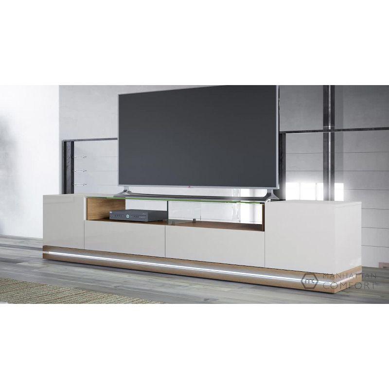 Vanderbilt with Led Lights TV Stand for TVs up to 70" - Manhattan Comfort