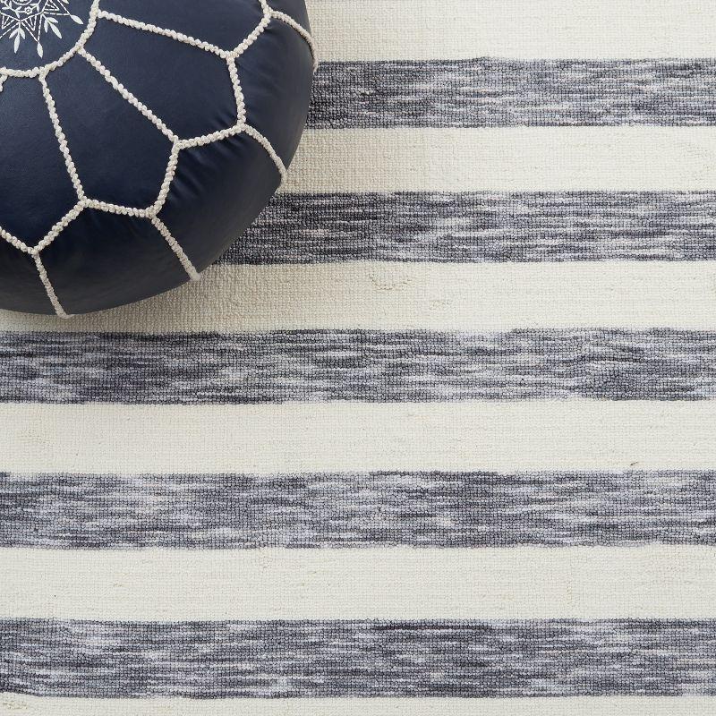 Easy Care ECR115 Power Loomed Machine Washable Indoor Area Rug - Dark Grey/Ivory - 6'x9' - Safavieh