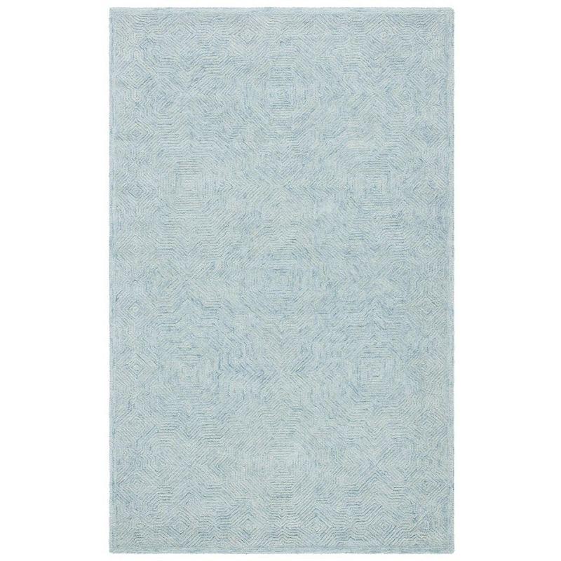 Ikat IKT506 Hand Tufted Accent Rug - Aqua - 3'x5' - Safavieh