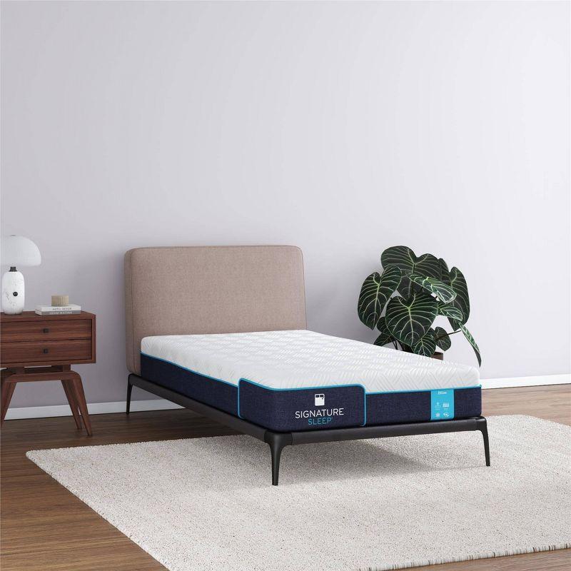 Twin Charcoal Cool Gel Memory Foam Mattress with Knit Cover