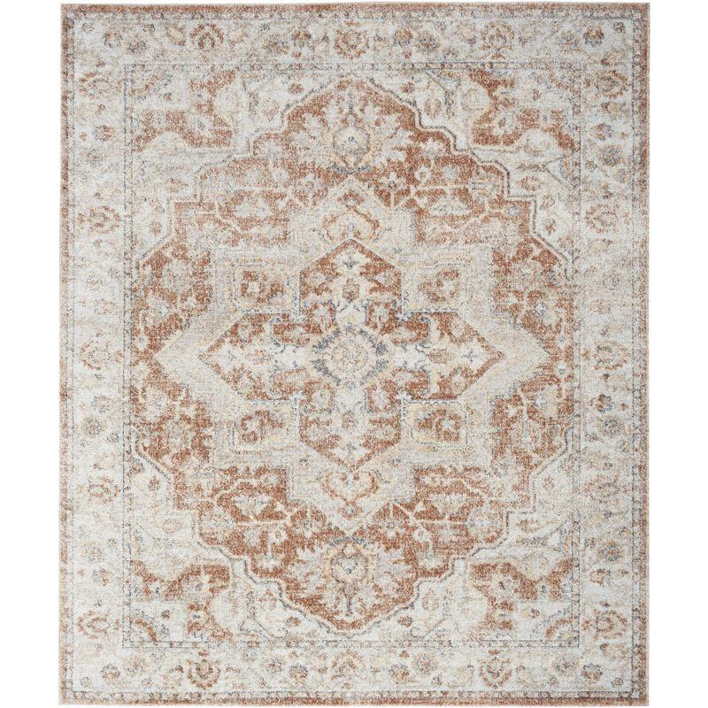 Nourison Washable Astra Vintage Medallion Indoor Flatweave Area Rug