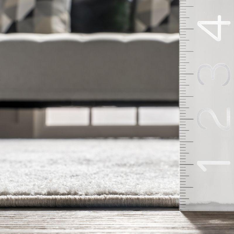 Nuloom Arlena Medallion 4x6 Indoor Area Rug for Living Room Bedroom Dining Room Kitchen, Grey/Ivory