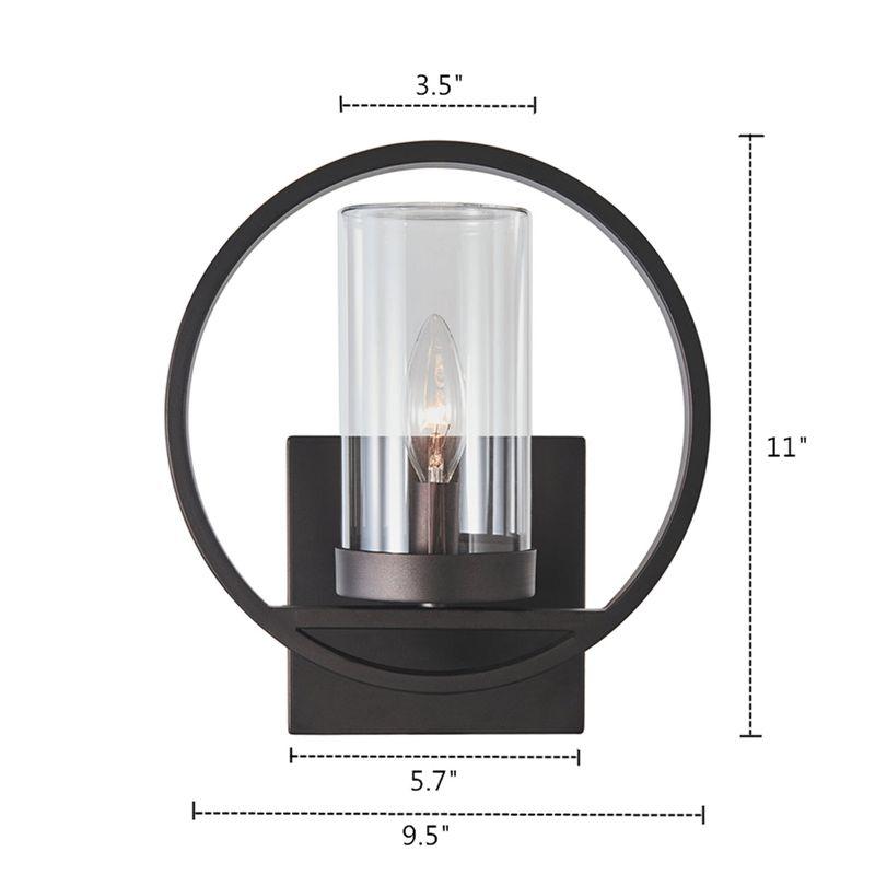 Chloe Lighting Joseph Transitional 1 Light Rubbed Bronze Outdoor/indoor Wall Sconce 11"Tall
