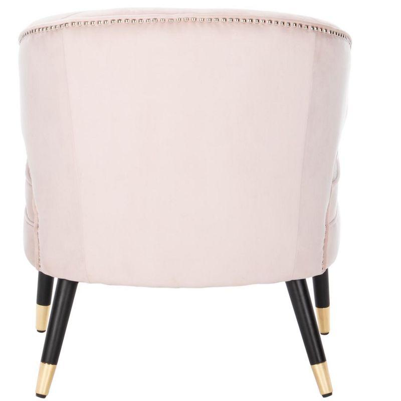 Stazia Wingback Accent Chair - ACH4502 - Blush/Black - Safavieh