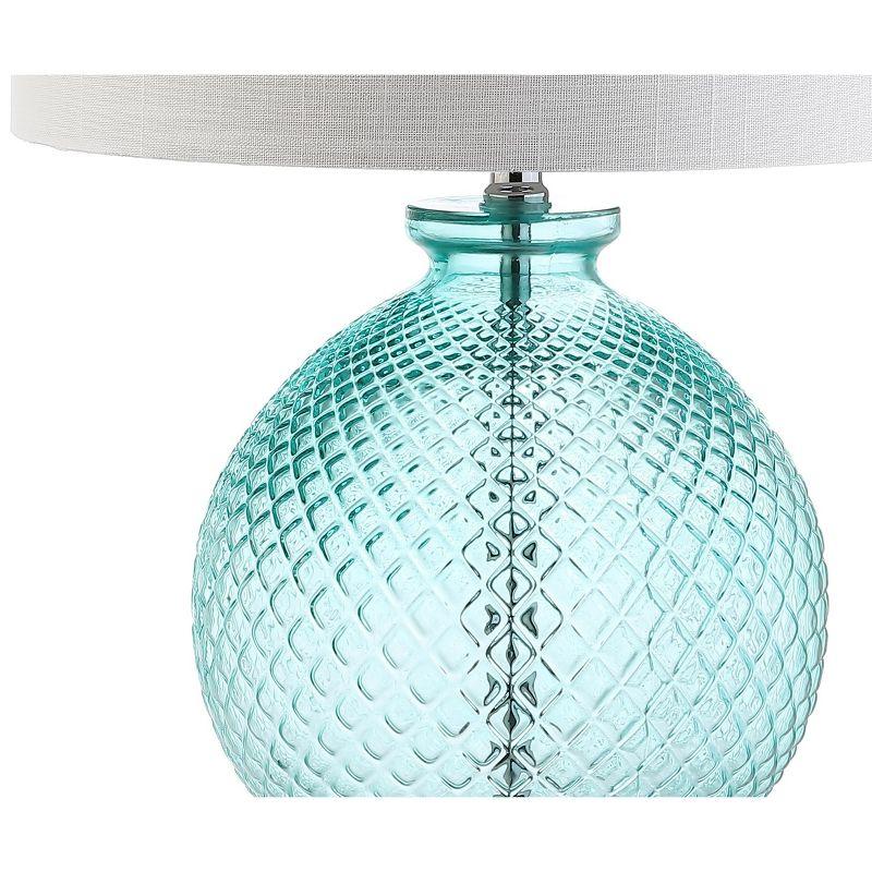 JONATHAN Y Estelle Glass and Crystal LED Table Lamp